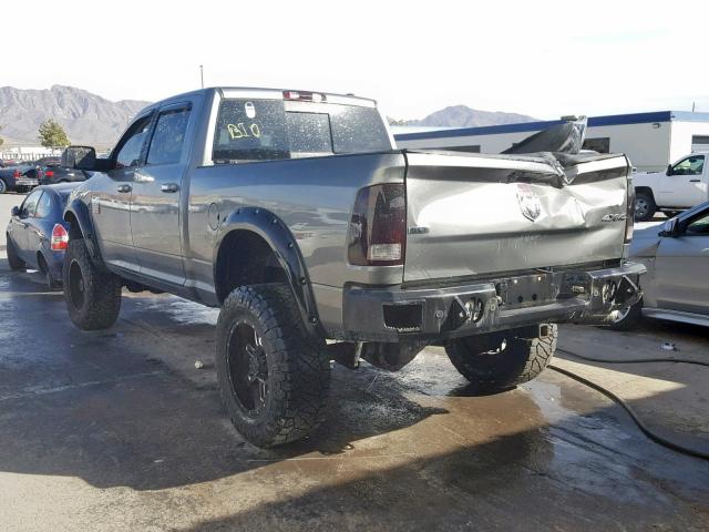 3D7UT2CL6AG145119 - 2010 DODGE RAM 2500 GRAY photo 3