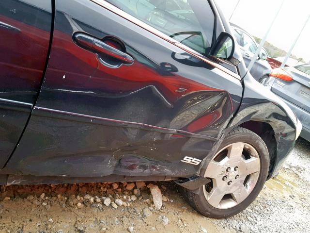 2G1WD58C669336186 - 2006 CHEVROLET IMPALA SUP შავი ფოტო 9