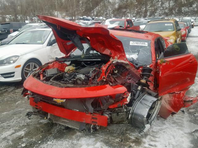 1G1FF1R79J0138676 - 2018 CHEVROLET CAMARO SS RED photo 2