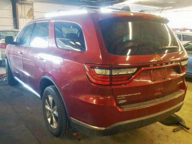 1C4RDJDG4EC557816 - 2014 DODGE DURANGO LI MAROON photo 3