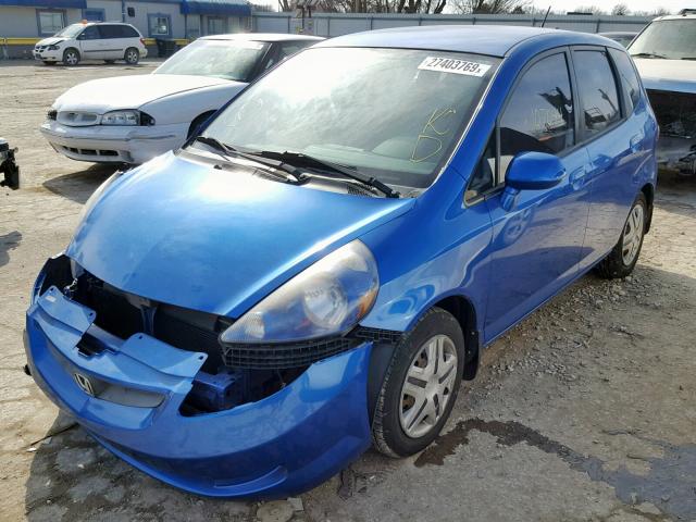 JHMGD38498S018796 - 2008 HONDA FIT BLUE photo 2