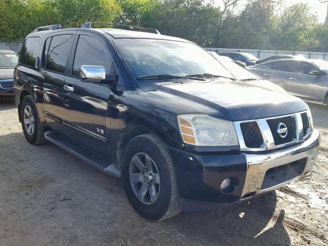 5N1AA08A55N723590 - 2005 NISSAN ARMADA SE BLACK photo 1