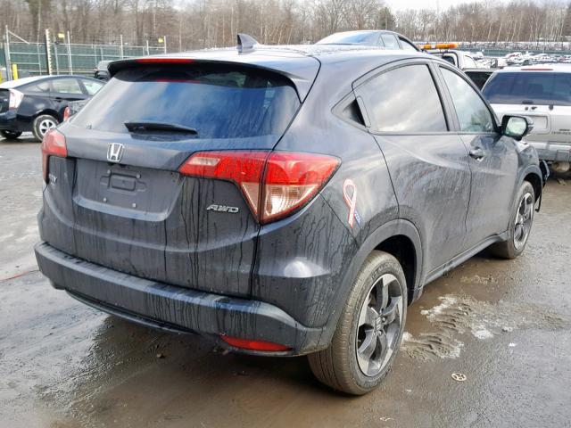 3CZRU6H54JM706198 - 2018 HONDA HR-V EX BLACK photo 4