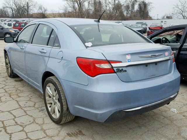 1C3CCBBB4CN284114 - 2012 CHRYSLER 200 TOURIN BLUE photo 3