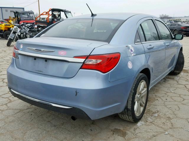 1C3CCBBB4CN284114 - 2012 CHRYSLER 200 TOURIN BLUE photo 4