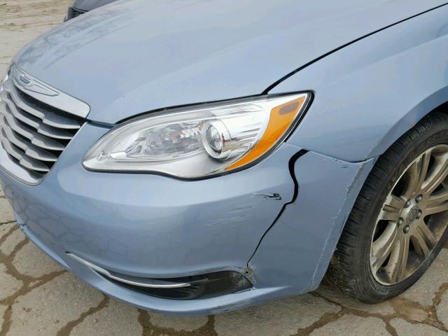 1C3CCBBB4CN284114 - 2012 CHRYSLER 200 TOURIN BLUE photo 9