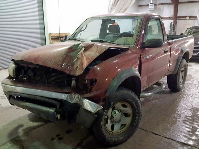 5TEPM62N13Z156907 - 2003 TOYOTA TACOMA RED photo 2