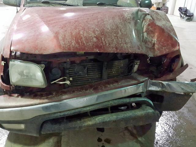 5TEPM62N13Z156907 - 2003 TOYOTA TACOMA RED photo 7