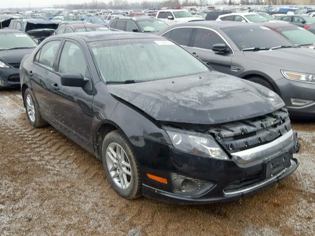 3FAHP0GA9CR437678 - 2012 FORD FUSION S BLACK photo 1