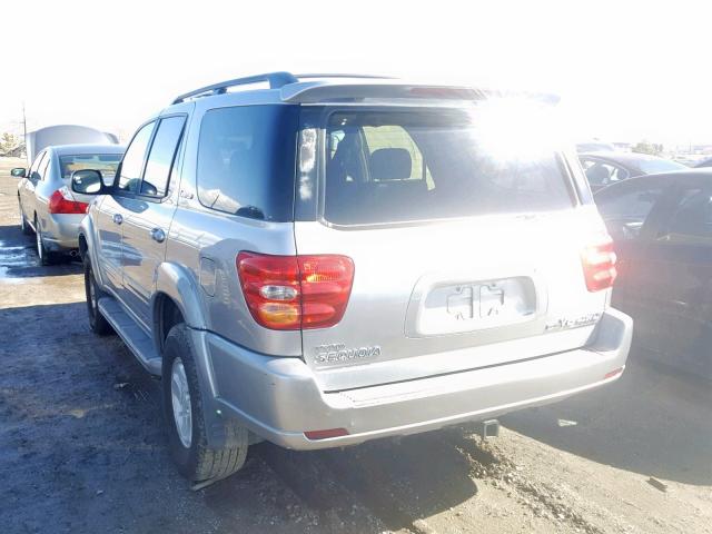 5TDBT48A72S060006 - 2002 TOYOTA SEQUOIA LI GRAY photo 3