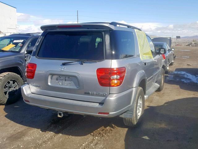 5TDBT48A72S060006 - 2002 TOYOTA SEQUOIA LI GRAY photo 4