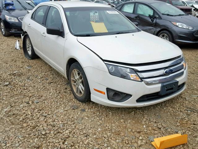 3FAHP0GA4CR108080 - 2012 FORD FUSION S WHITE photo 1