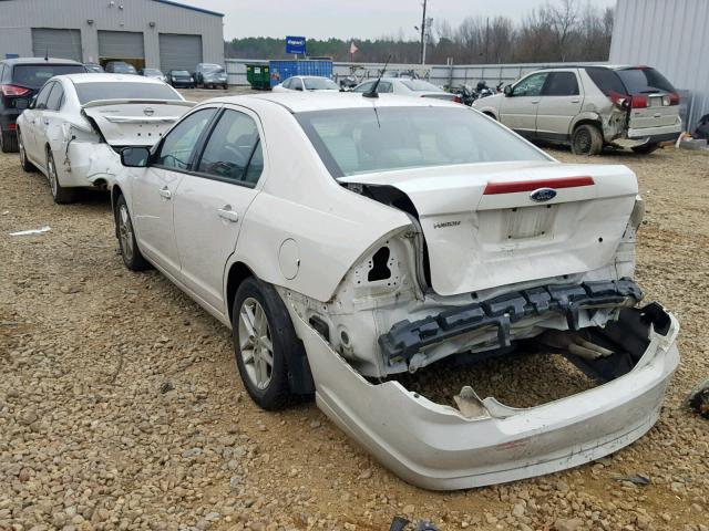 3FAHP0GA4CR108080 - 2012 FORD FUSION S WHITE photo 3