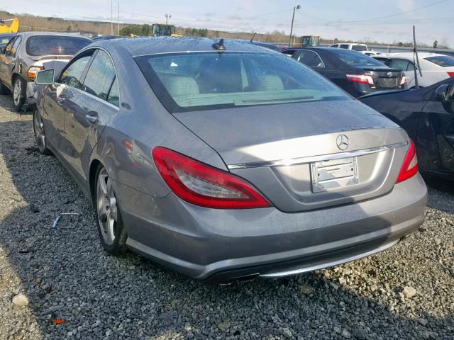 WDDLJ7DB7CA034911 - 2012 MERCEDES-BENZ CLS 550 SILVER photo 3