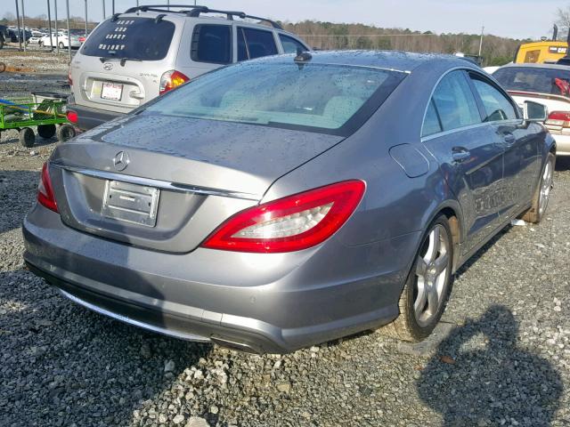 WDDLJ7DB7CA034911 - 2012 MERCEDES-BENZ CLS 550 SILVER photo 4