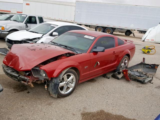 1ZVHT82H085109923 - 2008 FORD MUSTANG GT RED photo 2