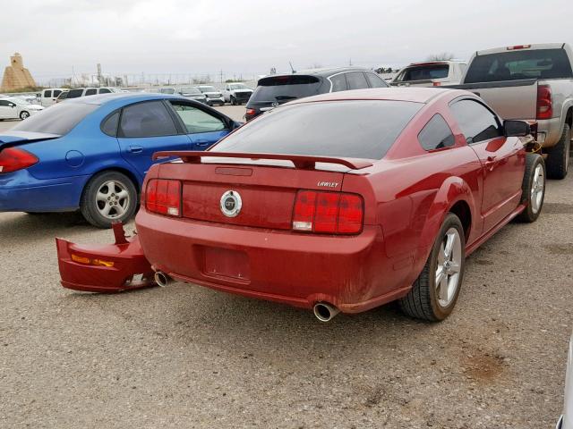 1ZVHT82H085109923 - 2008 FORD MUSTANG GT RED photo 4