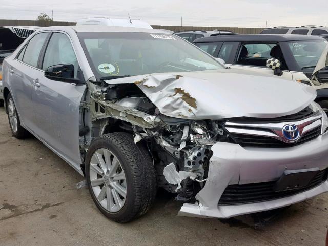 4T1BD1FK9EU138188 - 2014 TOYOTA CAMRY HYBR SILVER photo 1