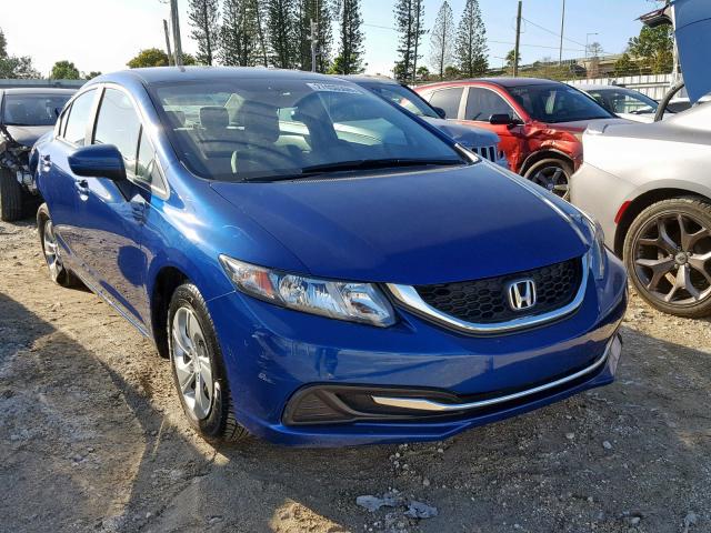 19XFB2F58FE084362 - 2015 HONDA CIVIC LX BLUE photo 1