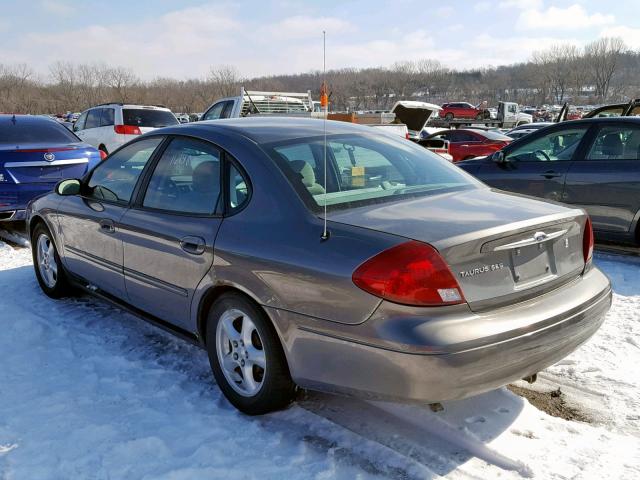 1FAFP55U42G187922 - 2002 FORD TAURUS SES GRAY photo 3