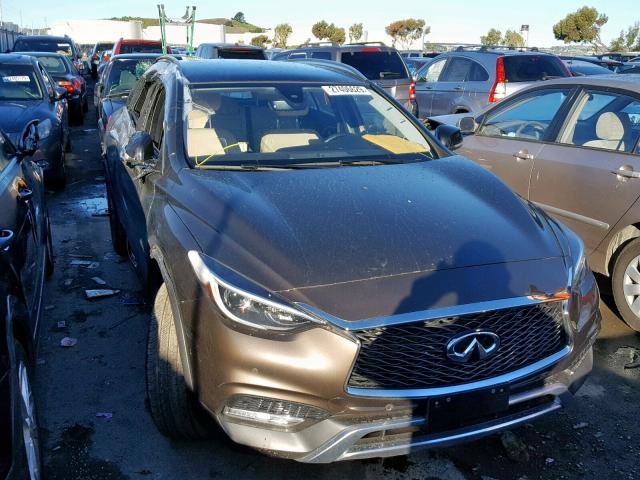 SJKCH5CRXHA034754 - 2017 INFINITI QX30 BASE BROWN photo 1