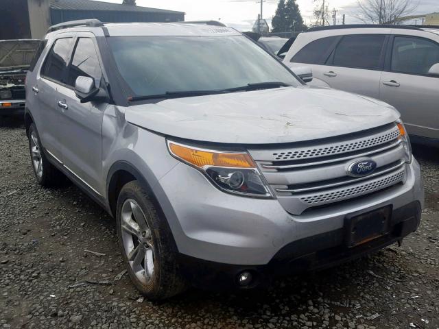 1FM5K8F8XFGA15242 - 2015 FORD EXPLORER L SILVER photo 1