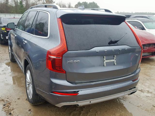 YV4A22PK2J1195402 - 2018 VOLVO XC90 T6 GRAY photo 3