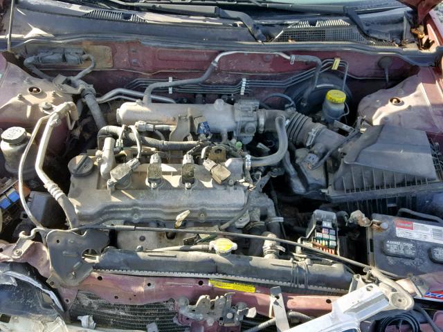 3N1CB51A13L558266 - 2003 NISSAN SENTRA GXE BURGUNDY photo 7