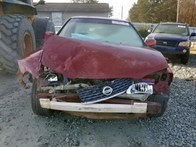 3N1CB51A13L558266 - 2003 NISSAN SENTRA GXE BURGUNDY photo 9