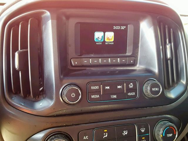 1GCGSBE37G1269320 - 2016 CHEVROLET COLORADO ORANGE photo 9