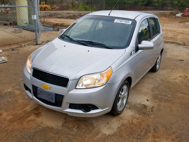 KL1TD6DE9BB122820 - 2011 CHEVROLET AVEO LS SILVER photo 2