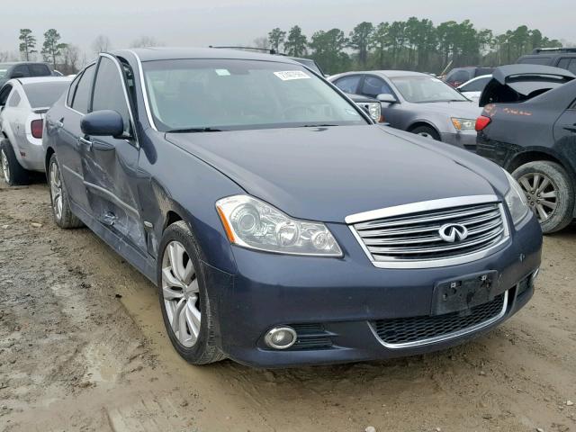 JN1CY0AP9AM910695 - 2010 INFINITI M35 BASE BLUE photo 1