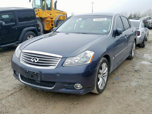 JN1CY0AP9AM910695 - 2010 INFINITI M35 BASE BLUE photo 2