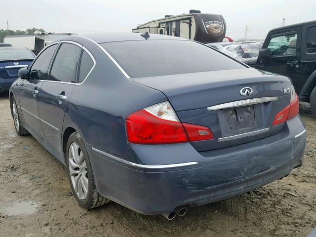 JN1CY0AP9AM910695 - 2010 INFINITI M35 BASE BLUE photo 3