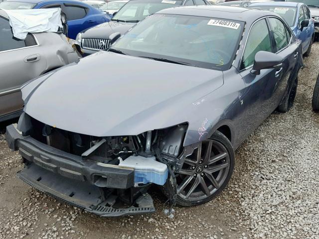 JTHBF1D24E5027431 - 2014 LEXUS IS 250 GRAY photo 2