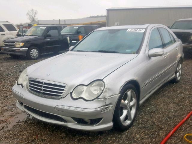 WDBRF40J05F661696 - 2005 MERCEDES-BENZ C 230K SPO SILVER photo 2