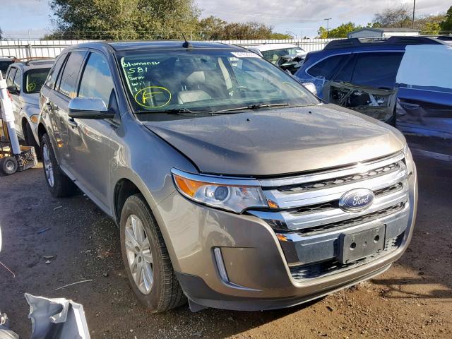 2FMDK3JC3CBA82004 - 2012 FORD EDGE SEL GRAY photo 1