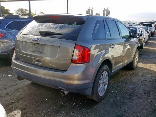 2FMDK3JC3CBA82004 - 2012 FORD EDGE SEL GRAY photo 4