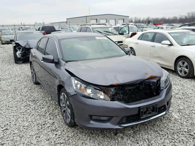 1HGCR2F55EA249026 - 2014 HONDA ACCORD SPO GRAY photo 1