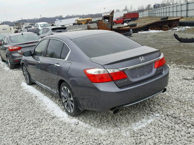 1HGCR2F55EA249026 - 2014 HONDA ACCORD SPO GRAY photo 3