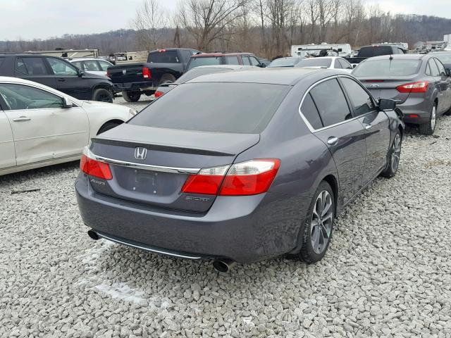 1HGCR2F55EA249026 - 2014 HONDA ACCORD SPO GRAY photo 4