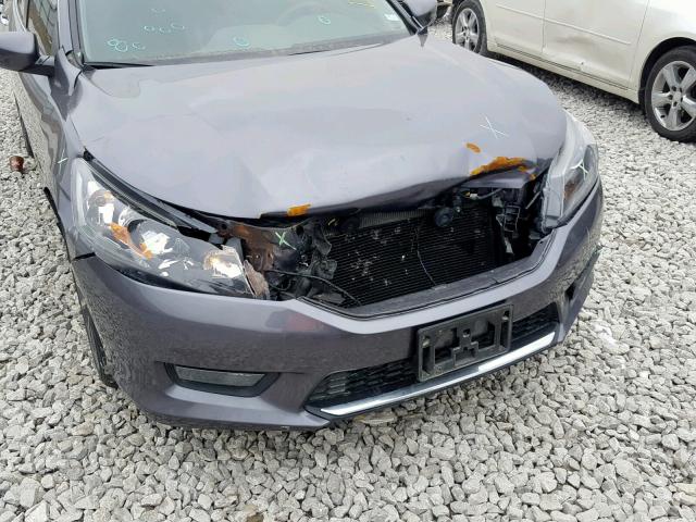 1HGCR2F55EA249026 - 2014 HONDA ACCORD SPO GRAY photo 9