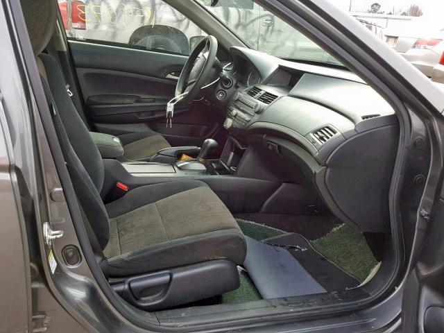 1HGCP26479A111832 - 2009 HONDA ACCORD LXP GRAY photo 5