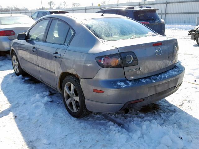 JM1BK323961419303 - 2006 MAZDA 3 S GRAY photo 3