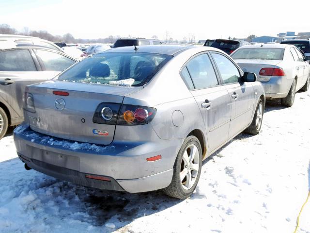 JM1BK323961419303 - 2006 MAZDA 3 S GRAY photo 4