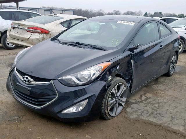 KMHDH6AE8DU006565 - 2013 HYUNDAI ELANTRA CO BLACK photo 2