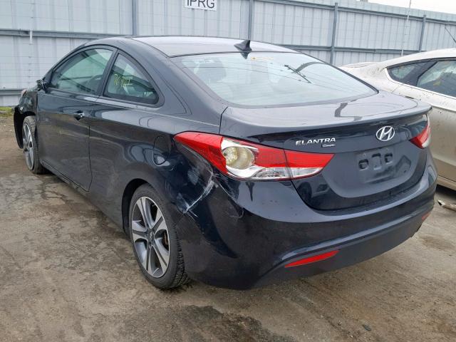 KMHDH6AE8DU006565 - 2013 HYUNDAI ELANTRA CO BLACK photo 3