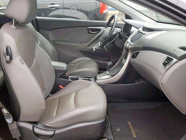 KMHDH6AE8DU006565 - 2013 HYUNDAI ELANTRA CO BLACK photo 5