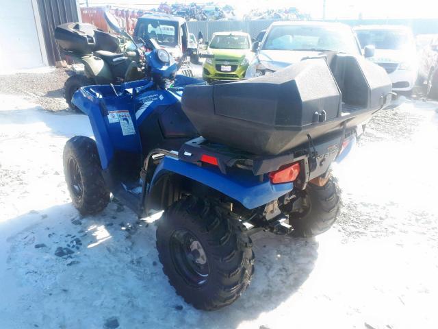 4XAMH46A8EA596825 - 2014 POLARIS SPORTSMAN BLUE photo 3