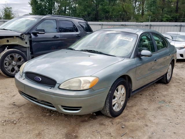 1FAFP56295A209854 - 2005 FORD TAURUS SEL GREEN photo 2